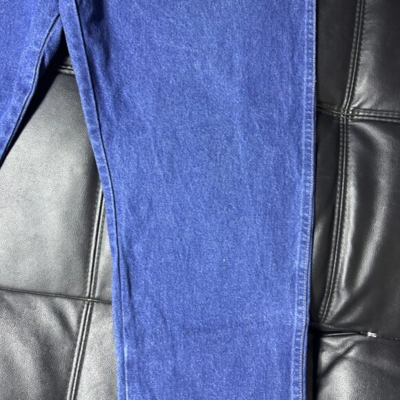Wrangler Men's Straight Jeans Blue Denim Western Cowboy Cut Relaxed Fit 46x32 - Picture 7 of 16